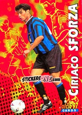 Sticker Ciriaco Sforza - Calcio Cards 1996-1997 n. 71 - Panini