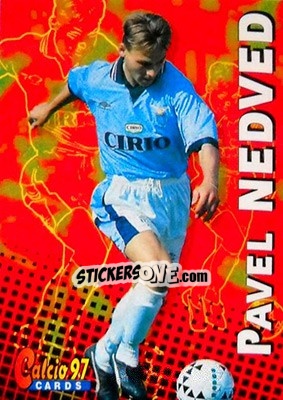 Sticker Pavel Nedved - Calcio Cards 1996-1997 n. 78 - Panini