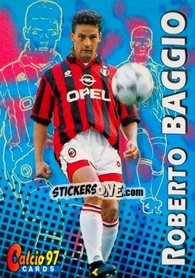 Figurina Roberto Baggio - Calcio Cards 1996-1997 - Panini