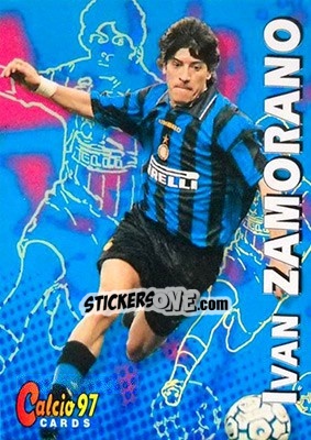 Figurina Ivan Zamorano - Calcio Cards 1996-1997 - Panini
