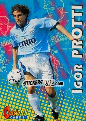Sticker Igor Protti - Calcio Cards 1996-1997 n. 95 - Panini