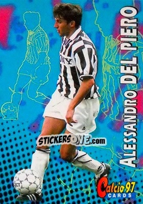 Sticker Alessandro Del Piero - Calcio Cards 1996-1997 n. 99 - Panini