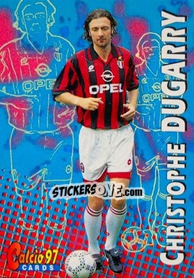 Sticker Christophe Dugarry - Calcio Cards 1996-1997 n. 104 - Panini