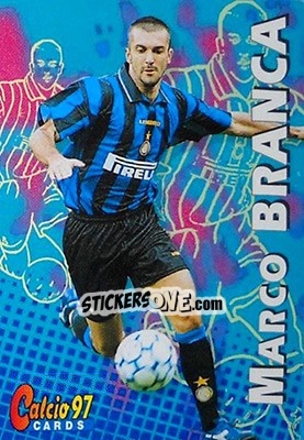 Sticker Marco Branca - Calcio Cards 1996-1997 n. 106 - Panini
