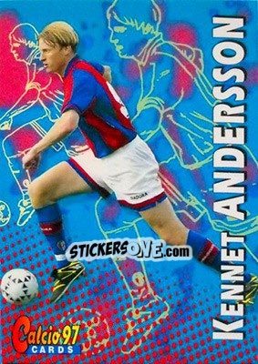 Sticker Kennet Andersson - Calcio Cards 1996-1997 n. 107 - Panini