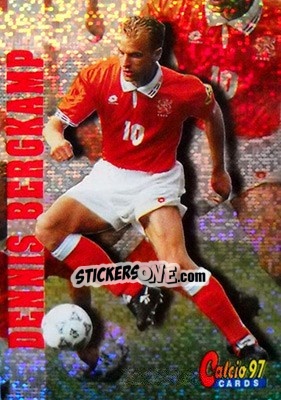 Sticker Dennis Bergkamp - Calcio Cards 1996-1997 n. 110 - Panini