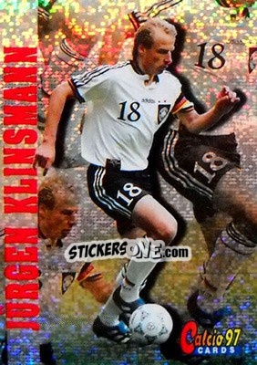 Sticker Jurgen Klinsmann - Calcio Cards 1996-1997 n. 117 - Panini