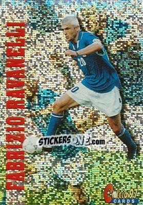 Sticker Fabrizio Ravanelli - Calcio Cards 1996-1997 n. 122 - Panini