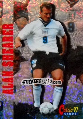 Sticker Alan Shearer - Calcio Cards 1996-1997 n. 126 - Panini