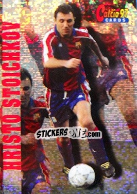 Sticker Hristo Stoichkov - Calcio Cards 1996-1997 n. 127 - Panini