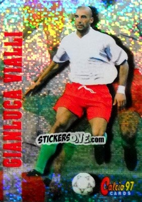 Sticker Gianluca Vialli - Calcio Cards 1996-1997 n. 129 - Panini