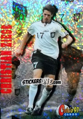 Sticker Christian Ziege - Calcio Cards 1996-1997 n. 130 - Panini