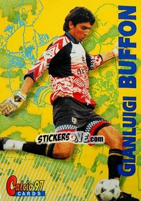 Sticker Gianluigi Buffon - Calcio Cards 1996-1997 n. 152 - Panini