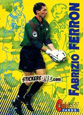 Sticker Fabrizio Ferron - Calcio Cards 1996-1997 n. 154 - Panini