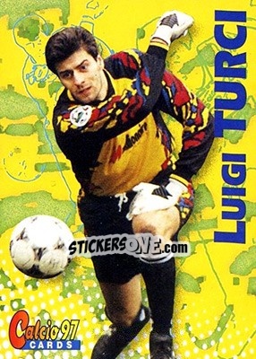 Sticker Luigi Turci - Calcio Cards 1996-1997 n. 156 - Panini