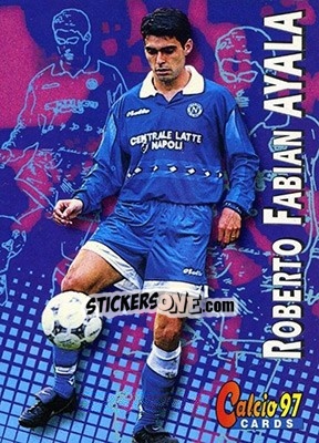 Sticker Roberto Fabian Ayala - Calcio Cards 1996-1997 n. 159 - Panini