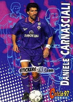 Sticker Daniele Carnasciali - Calcio Cards 1996-1997 n. 160 - Panini