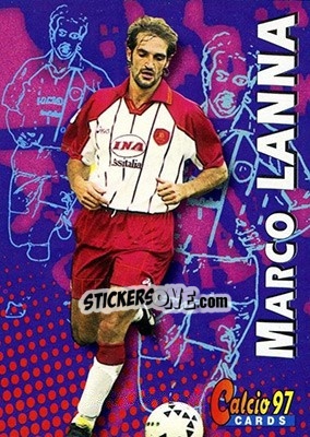 Sticker Marco Lanna - Calcio Cards 1996-1997 - Panini