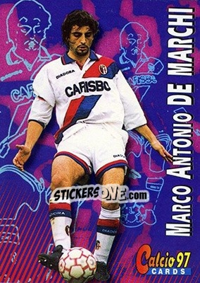 Sticker Marco Antonio De Marchi - Calcio Cards 1996-1997 n. 162 - Panini