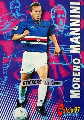 Sticker Moreno Mannini - Calcio Cards 1996-1997 n. 165 - Panini