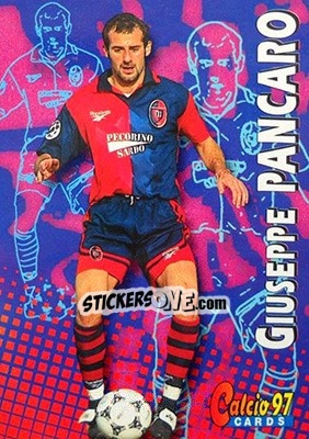 Sticker Giuseppe Pancaro - Calcio Cards 1996-1997 n. 173 - Panini