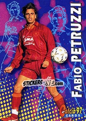 Sticker Fabio Petruzzi - Calcio Cards 1996-1997 - Panini