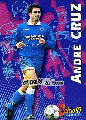 Sticker André Cruz - Calcio Cards 1996-1997 n. 175 - Panini
