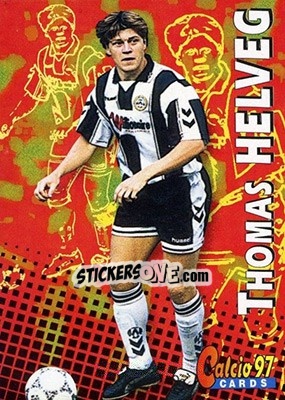Sticker Thomas Helveg - Calcio Cards 1996-1997 n. 176 - Panini