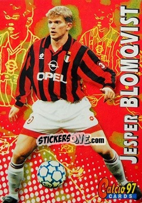 Sticker Jesper Blomqvist - Calcio Cards 1996-1997 n. 180 - Panini