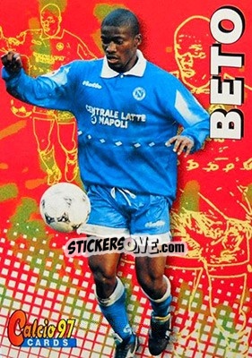 Sticker Beto - Calcio Cards 1996-1997 n. 183 - Panini
