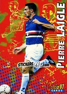Sticker Pierre Laigle - Calcio Cards 1996-1997 n. 184 - Panini