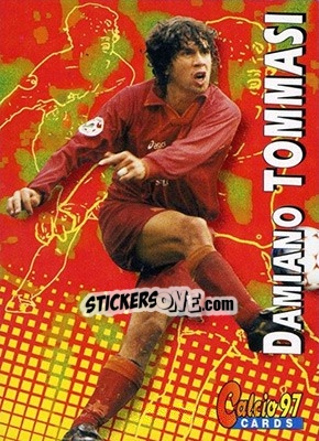 Sticker Damiano Tommasi - Calcio Cards 1996-1997 n. 186 - Panini