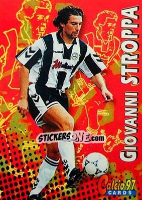 Sticker Giovanni Stroppa - Calcio Cards 1996-1997 n. 187 - Panini