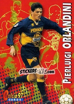 Sticker Pierluigi Orlandini - Calcio Cards 1996-1997 n. 190 - Panini