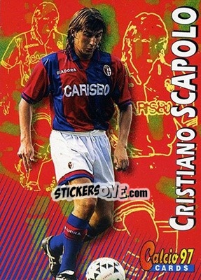 Sticker Cristiano Scapolo - Calcio Cards 1996-1997 - Panini