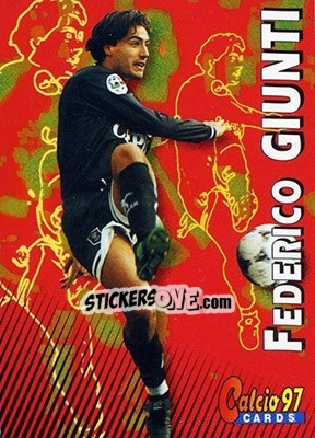 Sticker Federico Giunti - Calcio Cards 1996-1997 n. 198 - Panini
