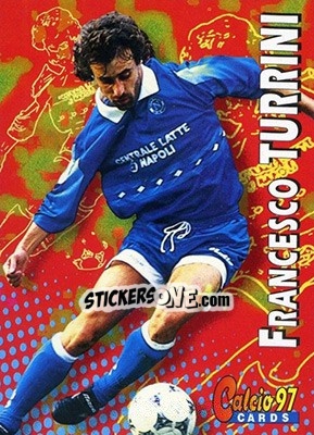 Sticker Francesco Turrini - Calcio Cards 1996-1997 n. 201 - Panini