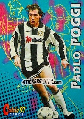 Sticker Paolo Poggi - Calcio Cards 1996-1997 n. 207 - Panini