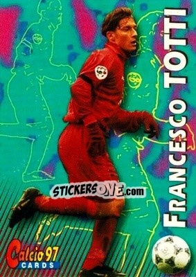 Sticker Francesco Totti - Calcio Cards 1996-1997 n. 212 - Panini