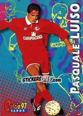 Sticker Pasquale Luiso - Calcio Cards 1996-1997 n. 214 - Panini