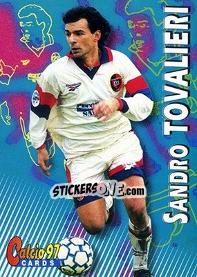 Cromo Sandro Tovalieri - Calcio Cards 1996-1997 n. 215 - Panini