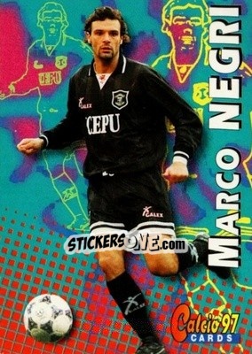 Sticker Marco Negri - Calcio Cards 1996-1997 n. 216 - Panini