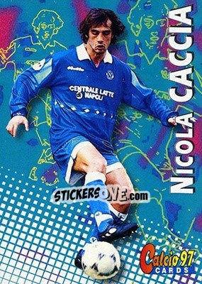 Sticker Nicola Caccia - Calcio Cards 1996-1997 n. 219 - Panini