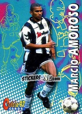 Sticker Marcio Amoroso - Calcio Cards 1996-1997 - Panini