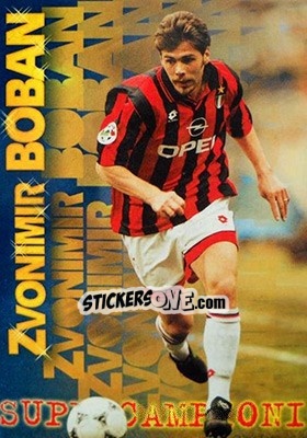 Sticker Zvonimir Boban - Calcio Cards 1996-1997 n. 226 - Panini