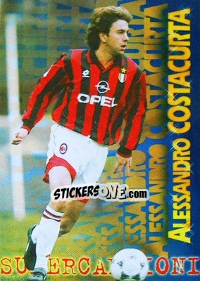 Sticker Alessandro Costacurta - Calcio Cards 1996-1997 - Panini