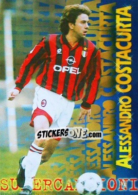 Sticker Alessandro Costacurta - Calcio Cards 1996-1997 n. 230 - Panini