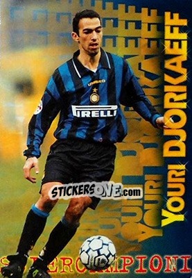 Sticker Youri Djorkaeff - Calcio Cards 1996-1997 n. 235 - Panini