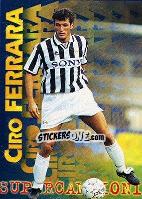 Sticker Ciro Ferrara - Calcio Cards 1996-1997 n. 236 - Panini