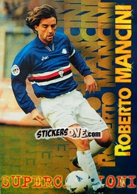 Sticker Roberto Mancini - Calcio Cards 1996-1997 n. 239 - Panini